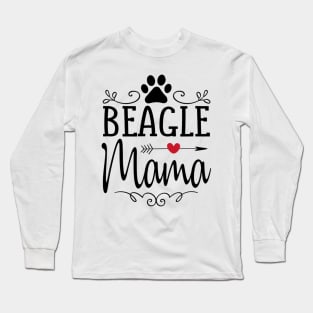 Beagle Mama Love Heart Long Sleeve T-Shirt